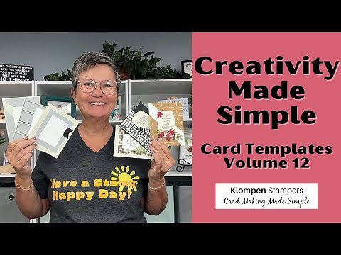 Creative Card Templates That Work with Any Stamps and Paper | Volume 12 Card Making Class