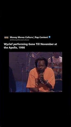 Wyclef Jean performs 'Gone Till November' at the Apollo (1998) #Shorts