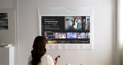 El nuevo proyector portátil Samsung The Freestyle  promete que ajustar la imagen sea un juego de niños gracias a la IA