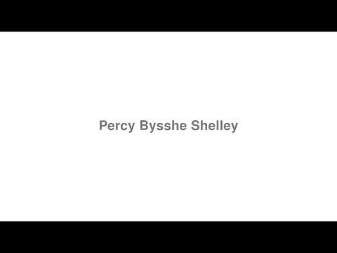How to Pronounce "Percy Bysshe Shelley"