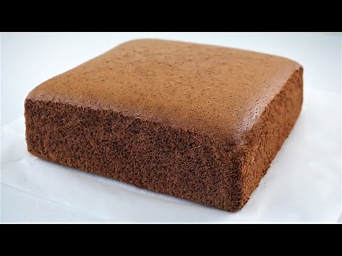 Fluffy Chocolate Chiffon Cake