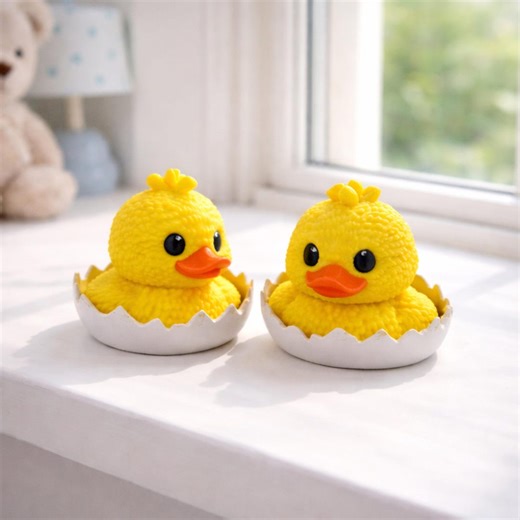 Baby Duck in Egg 3D Printed Gift Baby Shower Present New Baby Nursery Shelf Decor Welcome Baby Cake Topper Cute Duckling New Mom Keepsake - Etsy