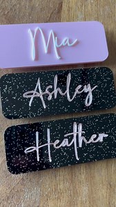 Custom Business Name Badge, Custom Acrylic Name Tag, Magnetic Name Badge, Employee Name Tags, Script Name Tag - Etsy