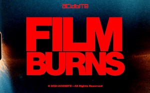 视频素材 4K柯达8MM电影胶片灼烧效果素材 AcidBite Film Burns
