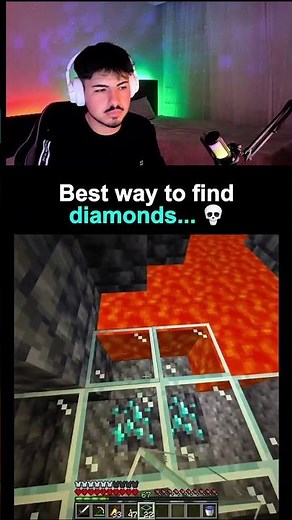 The BEST Way to Find Diamonds in Minecraft 💎🔥 #minecraft
