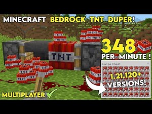 NEW TNT DUPER FARM in Minecraft Bedrock 1.21.120+ Versions
