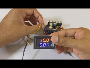 DC Volt Amp meter wiring with Dc-Dc Boost Converter 12-35V/6A | Let's See Inside