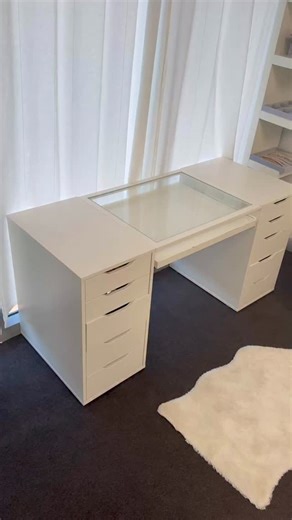 VANITY COLLECTIONS on Instagram: "The popular Ikea DIY vanity table Ikea Komplement / Alex vanity This vanity comes in 2 sizes - 75cm x 58cm Komplement pull out drawer - 100cm x 58cm Komplement pull out drawer Did you know we have a storage pack to fit both sizes - VC ALEX/KOMPLEMENT STORAGE PACK 75cm x 58cm Komplement pull out drawer - VC ALEX/KOMPLEMENT STORAGE PACK - 100cm x 58cm Komplement pull out drawer As you can see in the reel the large sized drawer takes one extra storage tray 😀 We al