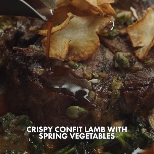 Lamb Sauce. Found.....This Lamb recipe is perfect for #Easter next week or any time this spring ! Get the full recipe here: https://www.gordonramsay.com/gr/recipes/lambshoulderwithspringvegetables/ | Gordon Ramsay