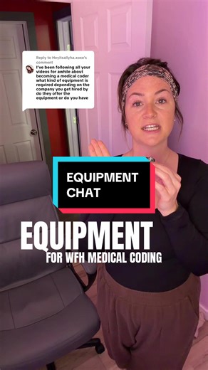 Replying to @Heyitsallyha.xoxo sharing my experiences as far as the companies I work for providing equipment or not #medicalcoding #wfh #workfromhome #remotework #remotejob