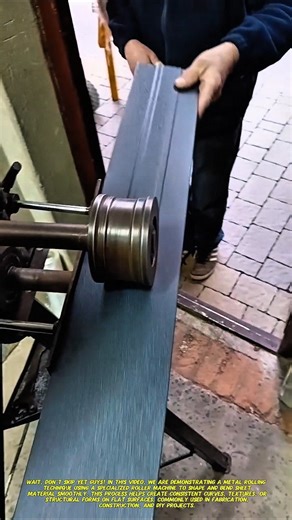 Smart Metal Rolling Tool – Fast & Precise Sheet Bending Technique!.