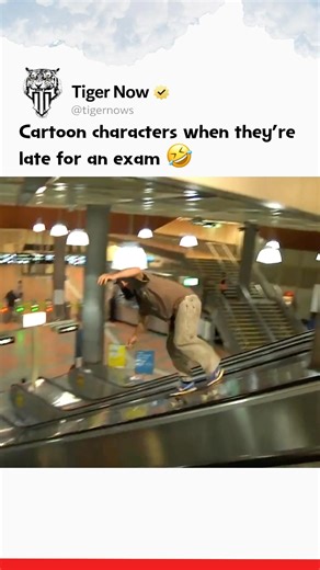 Cartoon Characters when they’re late for an exam 🤣