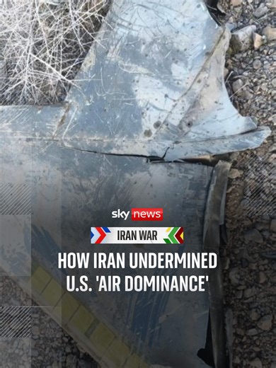 With multiple U.S. aircraft hit over Iran in the space of just a few hours, Sky's Mark Stone analyses President Trump's claim of 'total superiority' in the Iran war. #skynews #iran #donaldtrump