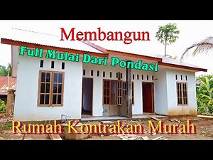 Membangun Rumah Kontrakan Sederhana Dan Murah 5x8 Minimalis 2 Pintu Full Sampai Selesai