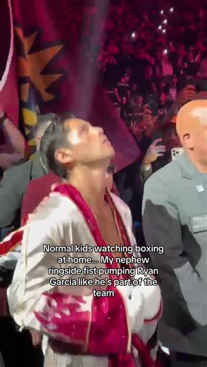 Excitement of Kids Watching Boxing Ringside