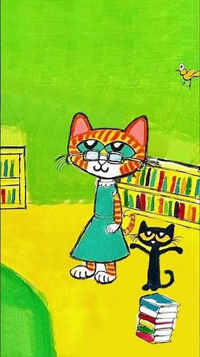 Pete the Cat Checks Out the Library! Read aloud Book