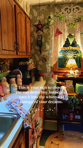 Whimsical Cottage Kitchen Remodel from Dumpster Finds