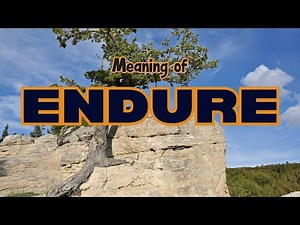 What is the meaning of Endure?