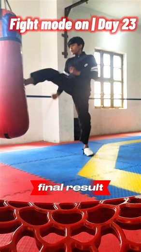 Fight Mode On: Mastering The Perfect Roundhouse Kick 🥋 | Day 23 #taekwondo #fightmode #martialarts