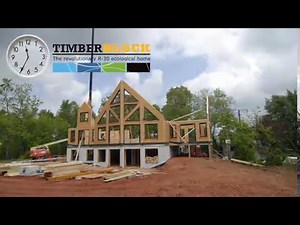 Timber Block Wall Assembly of a 3000 square foot Denver model - in hours!