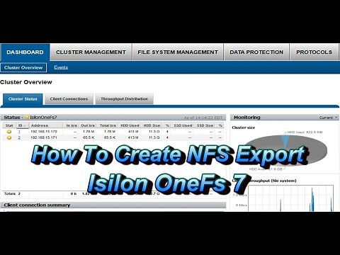 How To Create NFS Export Isilon OneFs 7