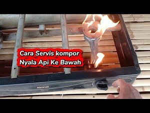 How to Service a Gas Stove!! The Flame Is Burning Downward.