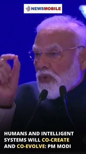 Humans and intelligent systems will co create and co evolve: PM Modi