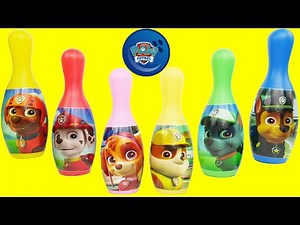 Paw patrol bowling set game