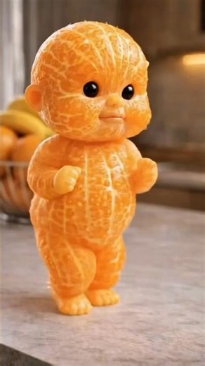 Funny Dancing Orange 🍊 | Cute AI Animation #shortsvideo