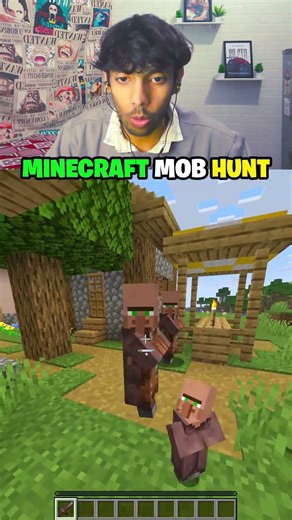 MOB HUNT 😭 #minecraft #minecraftshorts #shorts