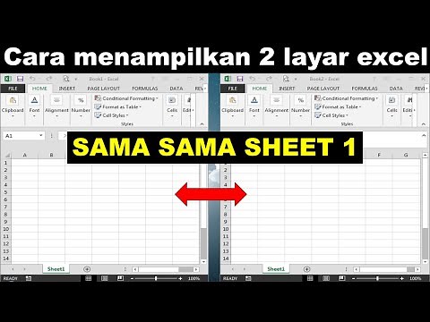 How to display 2 Excel screens on one monitor screen (both Excel sheets are on sheet 1)