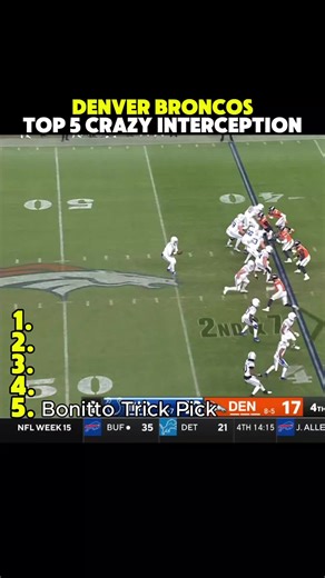 Top 5 Crazy Interceptions by the Denver Broncos