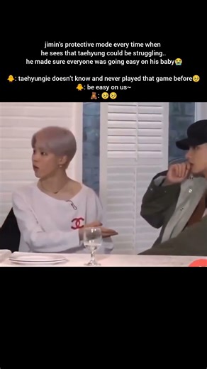 Jimin being protective every time when he sees that Tae struggling..he made..😭 #jimin #taehyung #bts