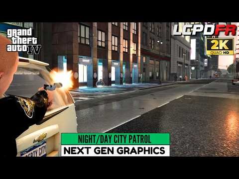 GTA IV LCPDFR 🚔 2026 GAMEPLAY NIGHT/DAY CITY PATROL ULTRA GRAPHICS 60+ FPS