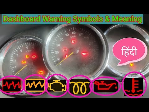Renault Duster Dashboard Warning Symbols Meaning || Hindi ||