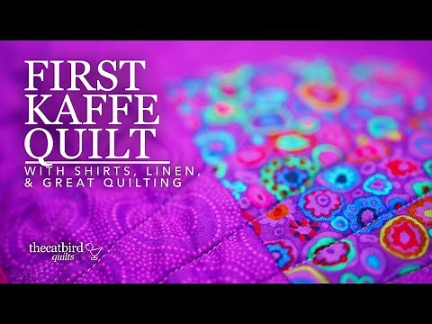 Kaffe Fassett Quilt - Men's Dress Shirts, Linen