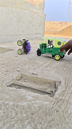 mini RC Auto service centre road RC UNBOXING 🛺 Rickshaw driver 😱🔥