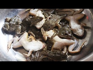GRAPHIC: Crispy and Tasty Deep Fried Frog with Skin | Frog Recipe
