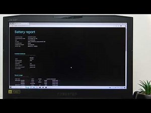 ACER Predator 17 – How to Check Battery Life and Health