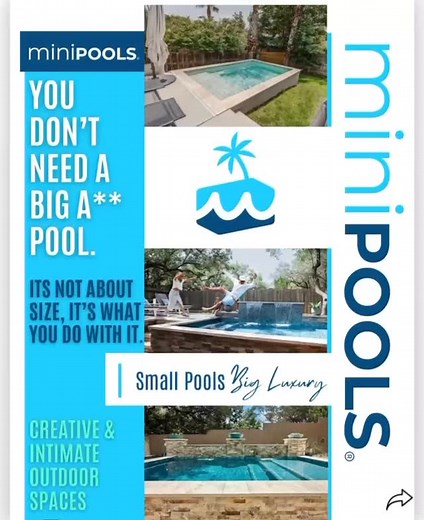 12 reactions | Not too big. Not too small. Just right. Year-round comfort, smart design, easy maintenance… here’s why MiniPools win. #minipools #smallpoolbigluxury #poolbuilder #sanantoniopoolbuilder #smallpoolbuilder #minipoolbuilder #outdoorliving #kinderranch #timberwoodpark #bulverde #springbranch #sanantoniopools #boerne #newbraunfels #backyardgoals #backyarddesign #poolvibes | MiniPools | Facebook