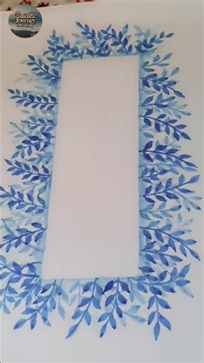 floral border design for arabic calligraphy #ytshorts #calligrphylearning #watercolorpainting #fypシ