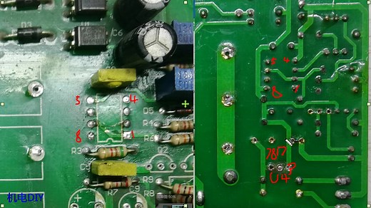 二保焊机运放集成电路LM324的电源引脚与接地引脚