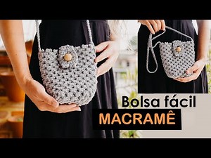 BOLSA EM MACRAMÊ FÁCIL