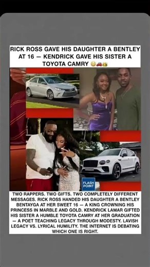 Bentley vs. Camry: Rick Ross & Kendrick’s Viral Gift Debate! 🚗💨 #viral #news #shotrs