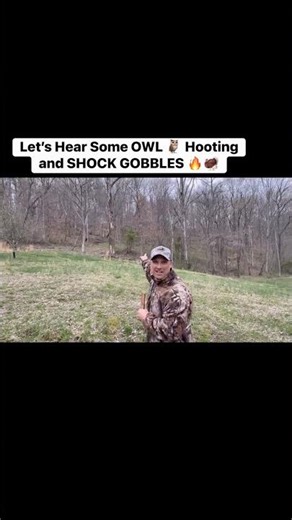 SHOCK GOBBLING 🦃 To An OWL🦉 HOOTER 🔥 #turkey #turkeyhunting #hunting #shorts #viralshorts
