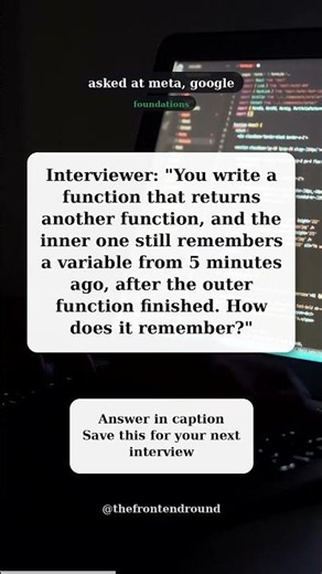 How JavaScript closures actually work | frontend interview