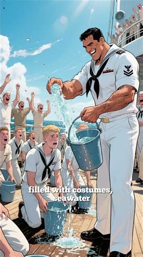 When Sailors Go Crazy at Sea: The Bizarre ‘Shellback’ Equator Ritual #shorts #ShellbackCeremony