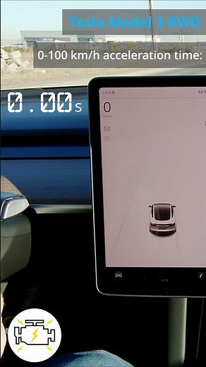 Tesla Model 3 LFP RWD 0-100 km/h acceleration time