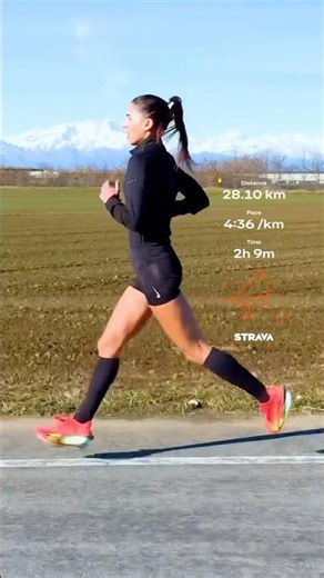 28 KM LONG RUN + Mountains view 😍🏔️ in 2h:09’:21” - pace of 4’:36”/km 👍 #running #sport #run