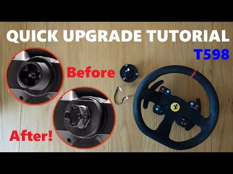 BE CAREFUL! Thrustmaster T598 Quick Release Upgrade Wheel Tutorial